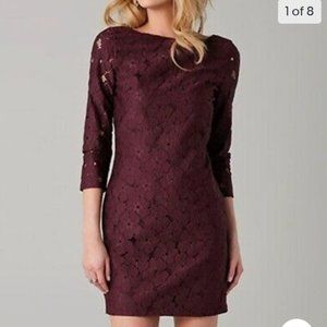 Diane Von Furstenburg Sarita Dress - Deep Burgundy - Size US10